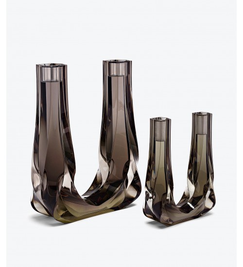 Zaha  Hadid Design BRAID DOUBLE CANDLE HOLDER - H 30 CM烛架